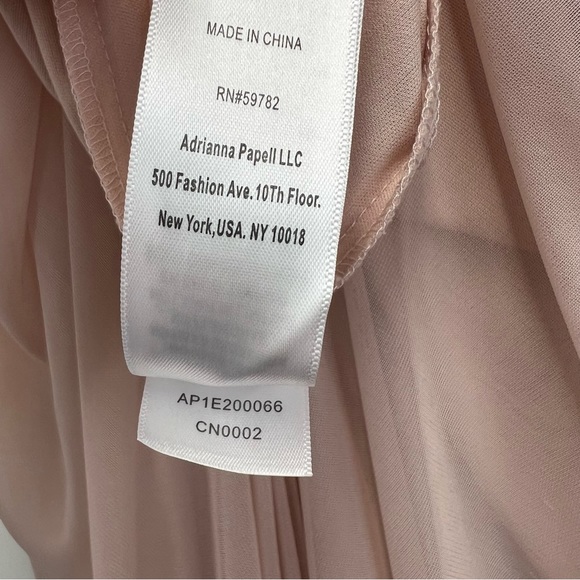 Adrianna Papel Off Shoulder Sequins Tulle Dress Size 8 Blush Pink Party Gown - Picture 15 of 16